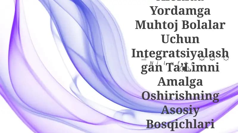 Integratsiyalashgan ta'lim