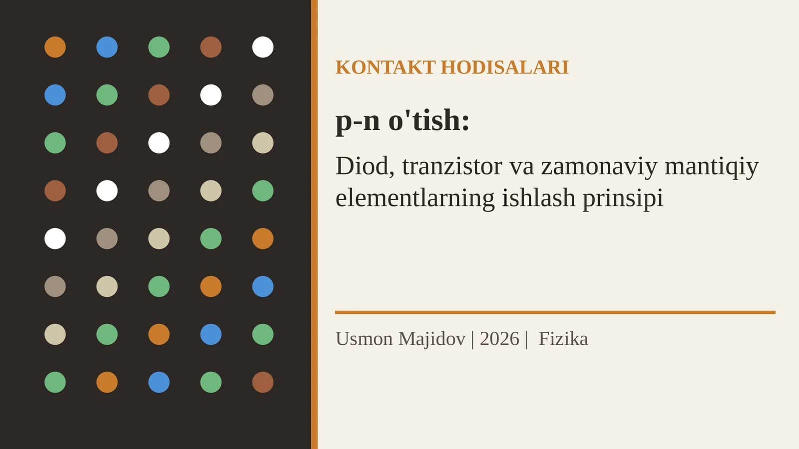 KONTAKT HODISALARI