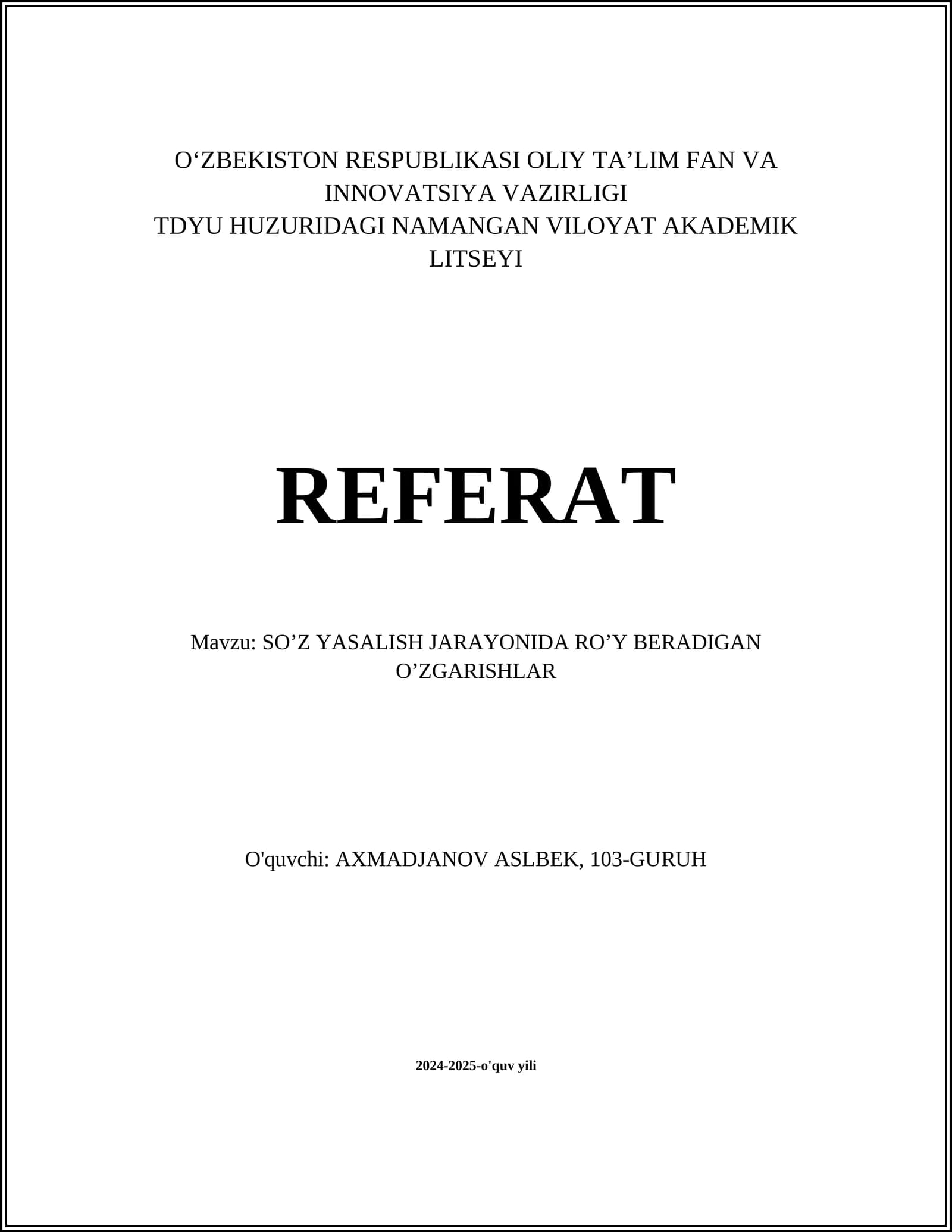 Fonetik o'zgarishlar