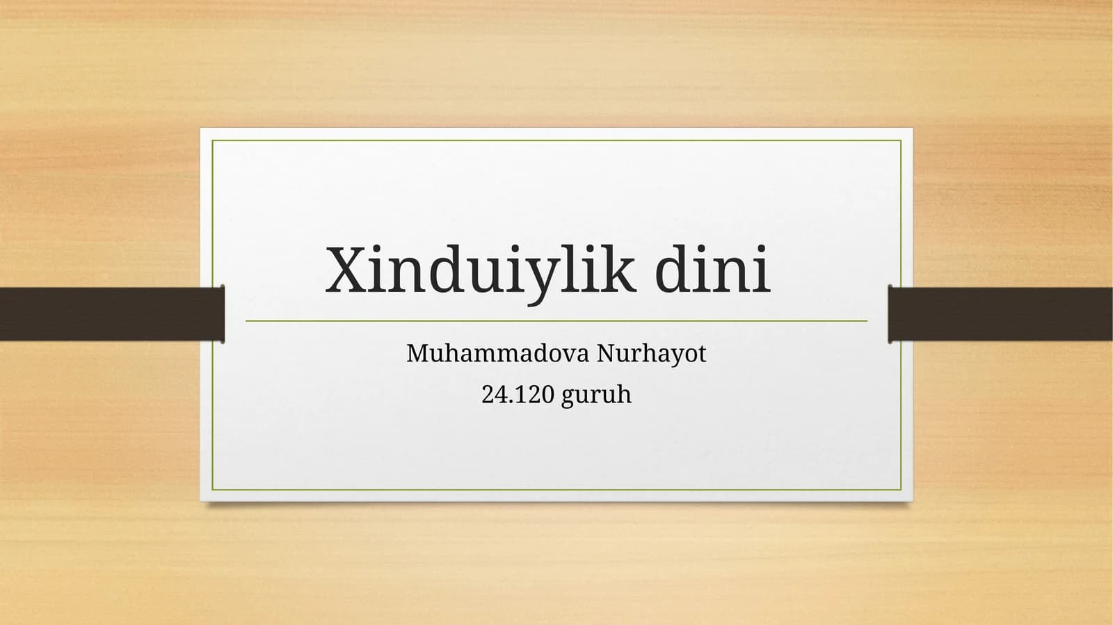 Xinduylik haqida umumiy tushuncha