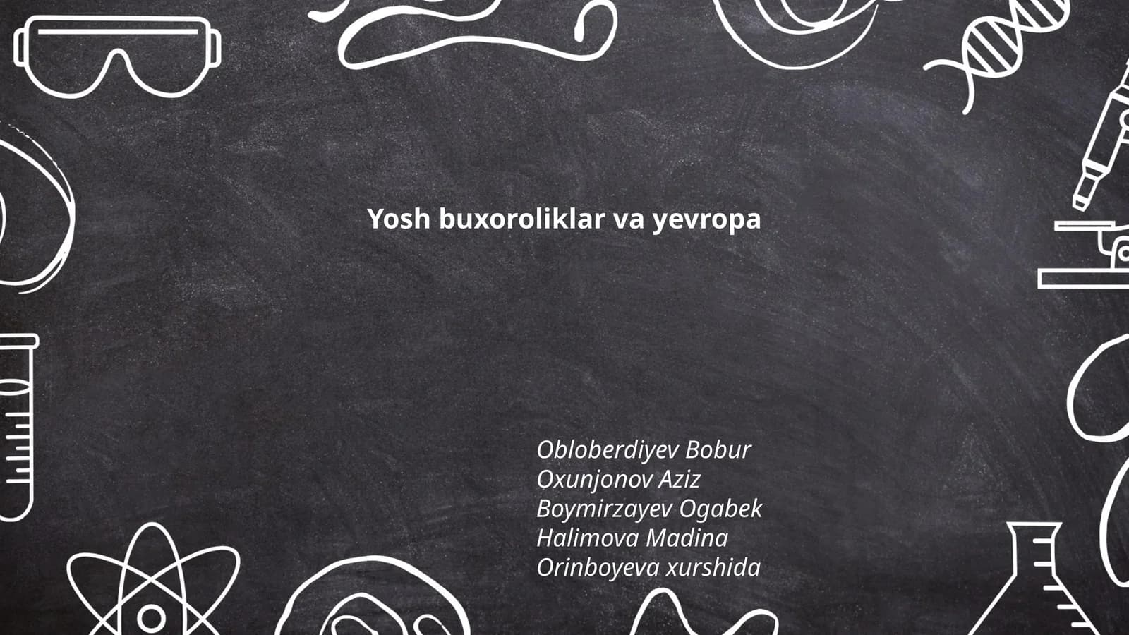 Yosh buxoroliklar va yevropa