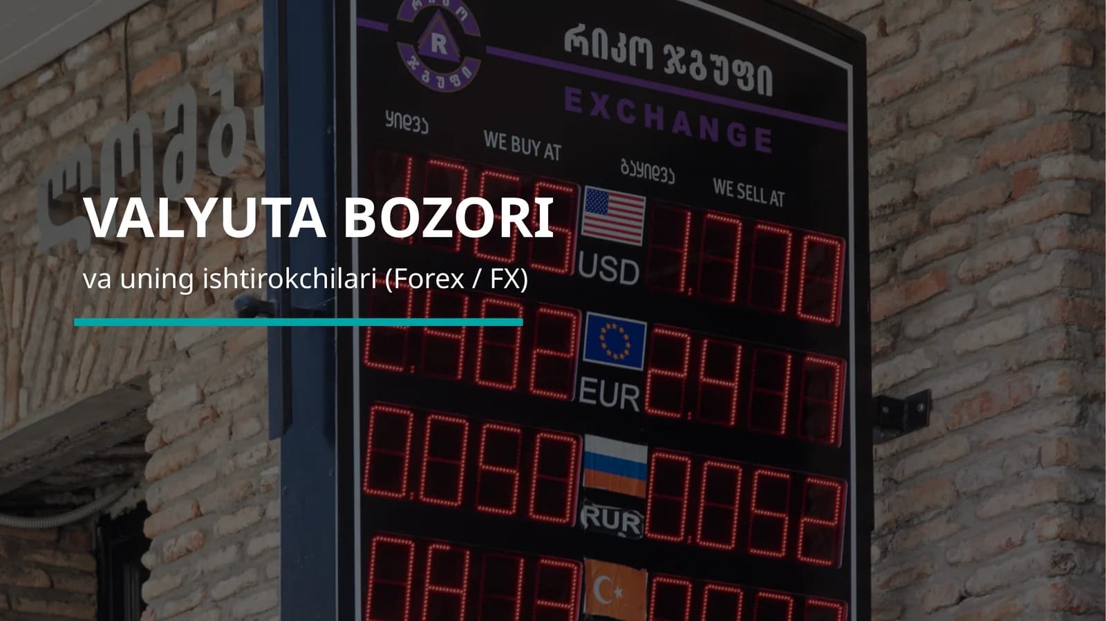 Valyuta Bozori (FX)