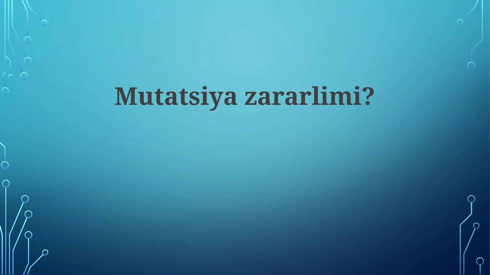 Mutatsiyalar va kasalliklar
