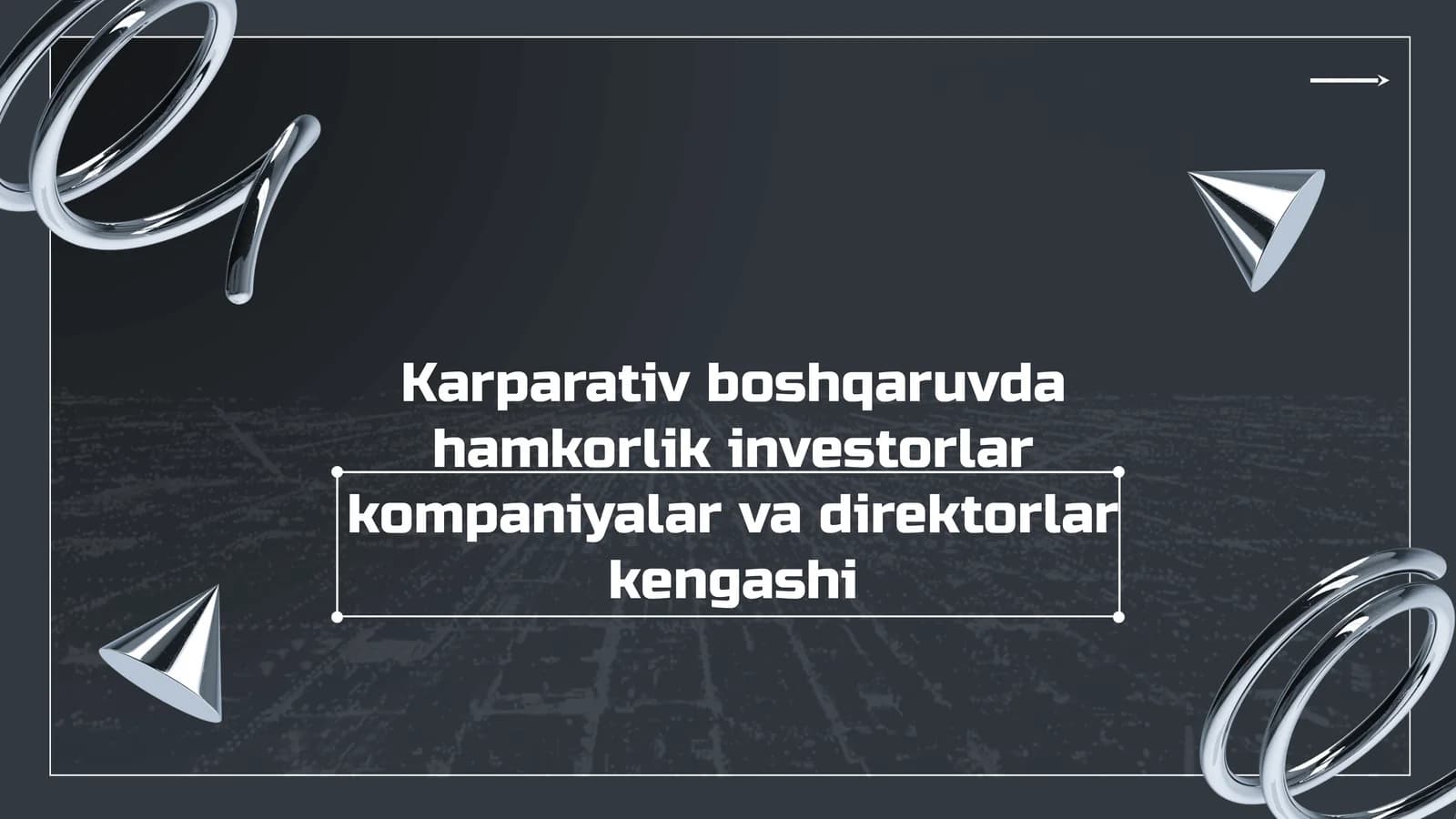 Hamkorlikning asosiy prinsiplari