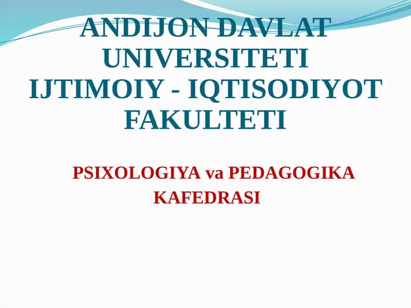 Umumiy psixologiya fanining predmetivatarixi