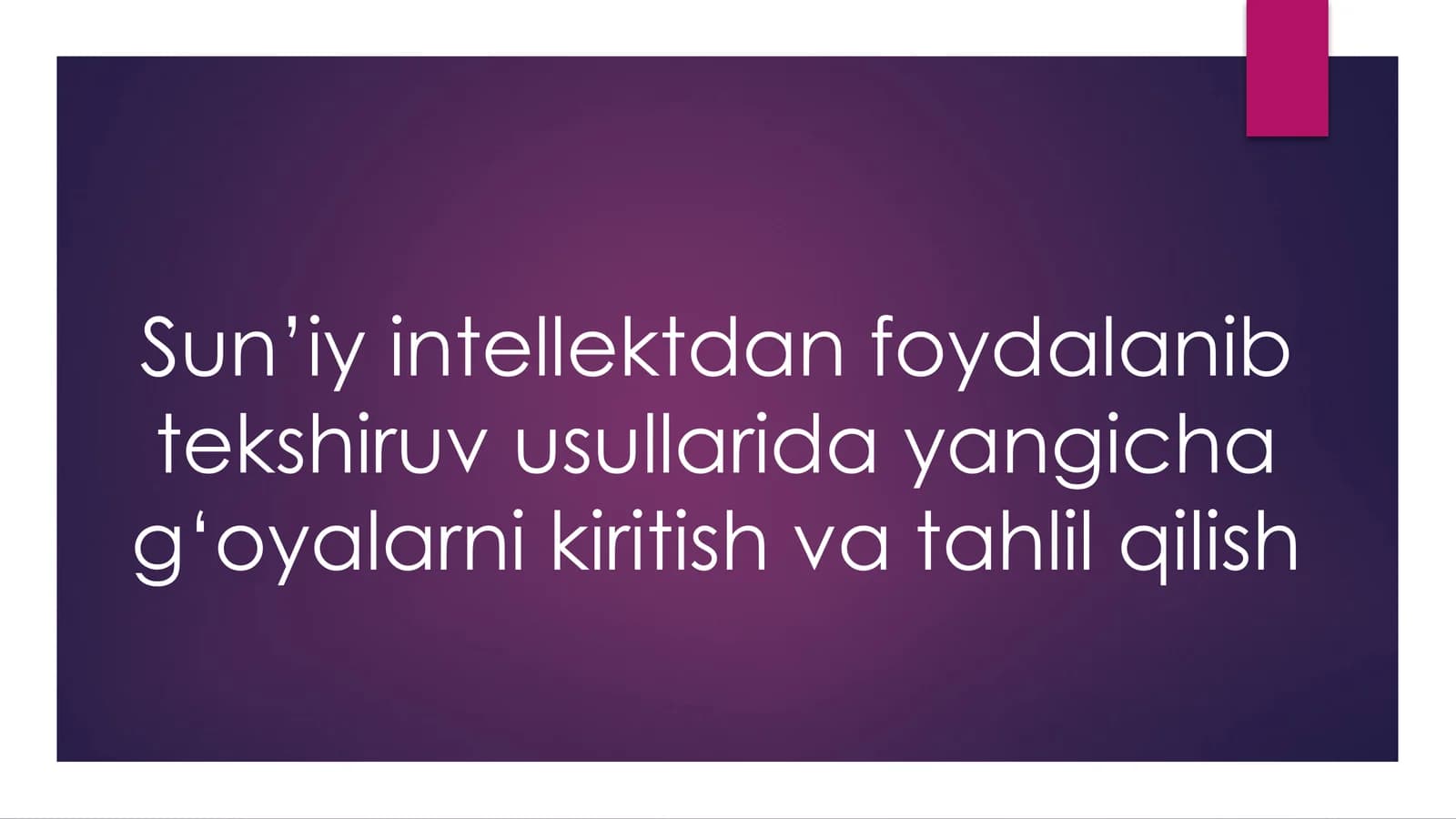 Sun’iy intellekt (SI) va Tibbiyot