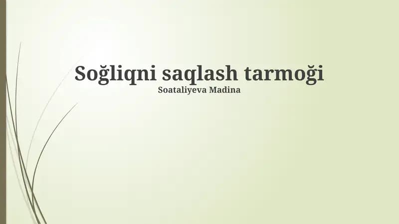 Tibbiyot ta'lim va kadrlar tayyorlash