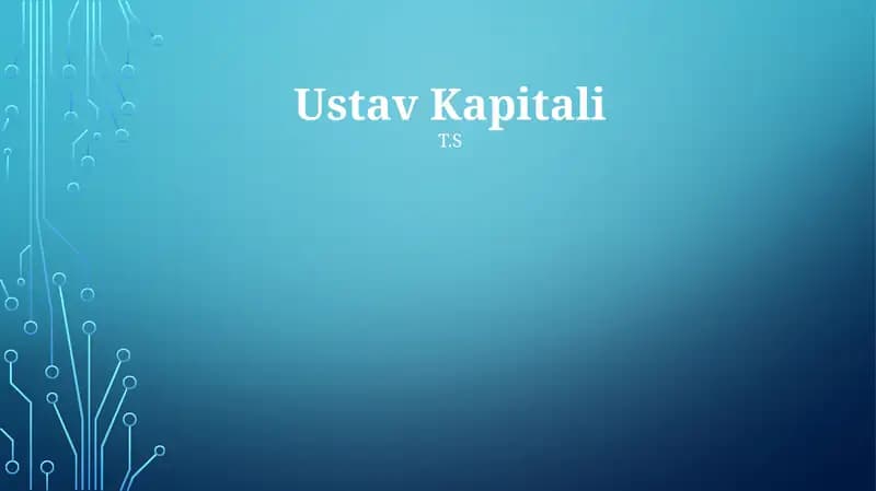 Ustav Kapitali