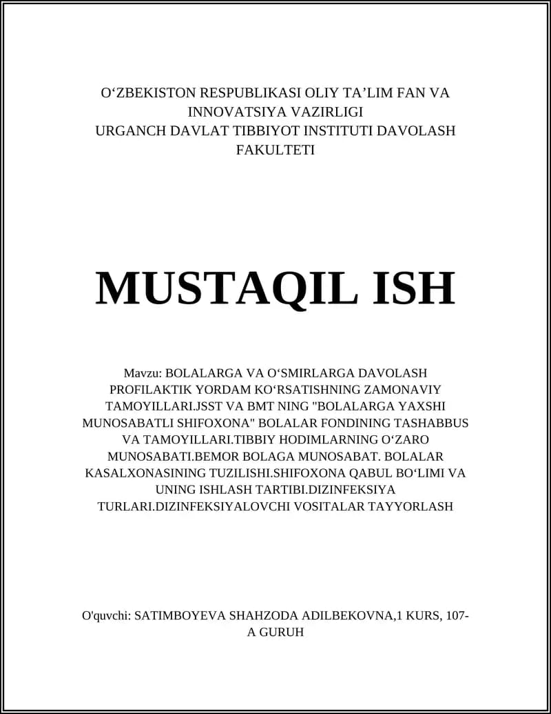 MUSTAQIL ISH