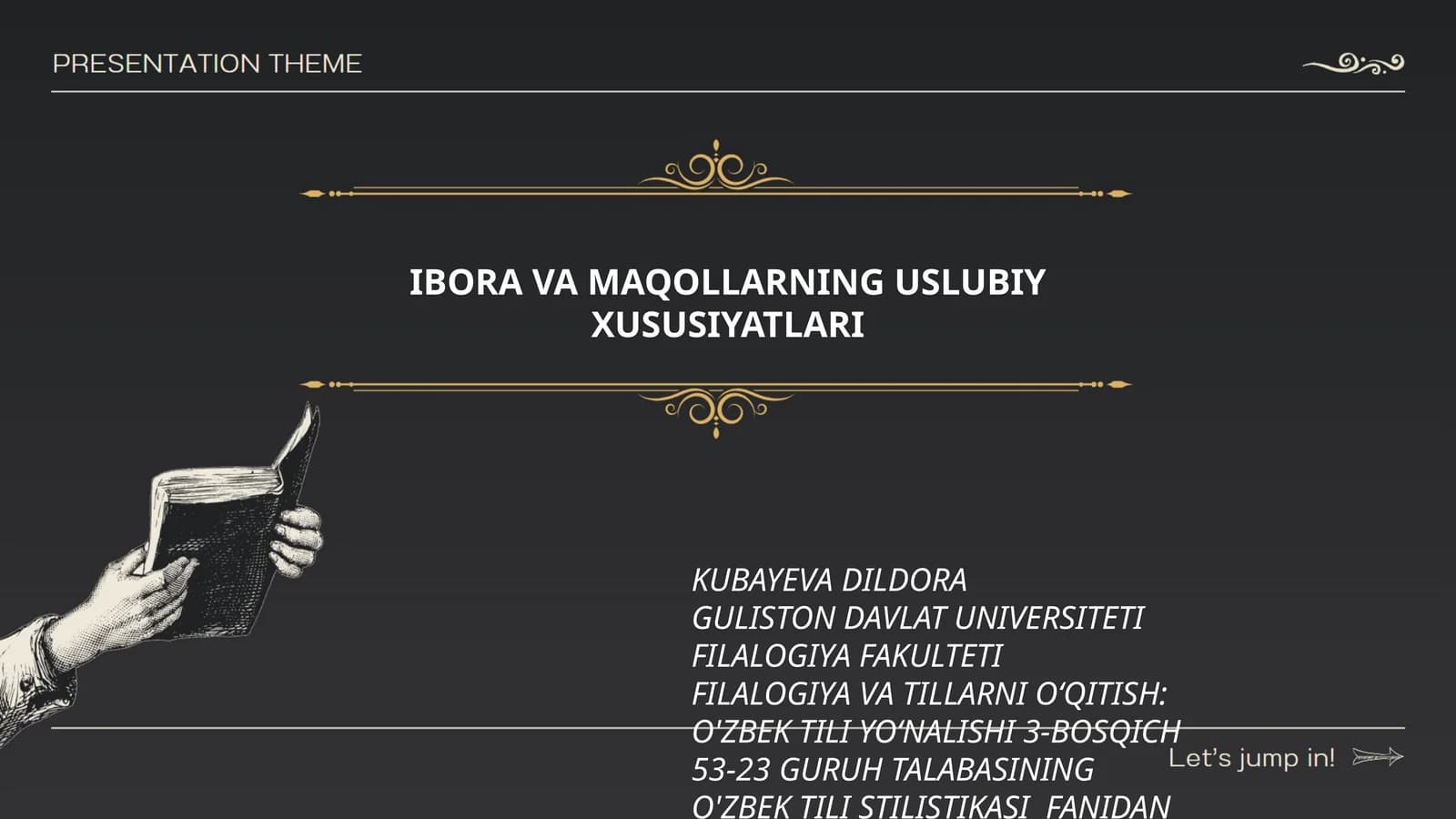 IBORA VA MAQOLLARNING USLUBIY XUSUSIYATLARI