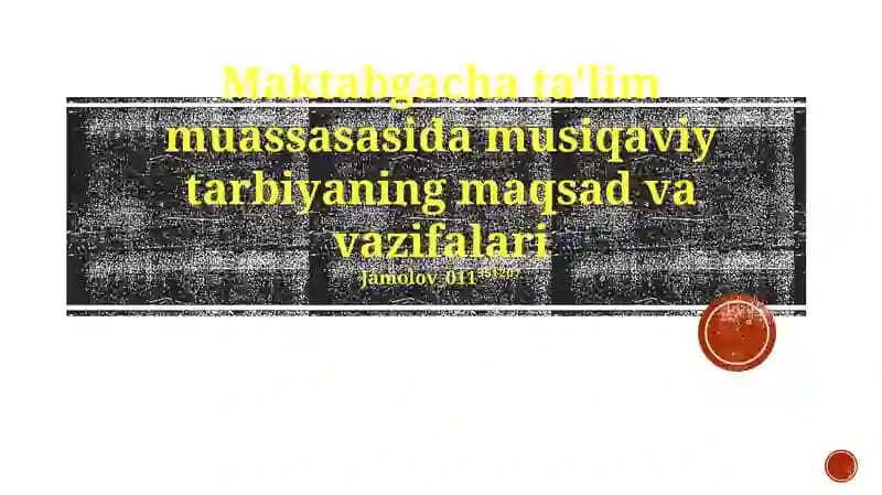 Musiqaviy Tarbiya