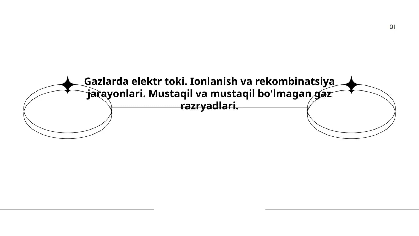 Gazlarda elektr toki. Ionlanish va rekombinatsiya jarayonlari