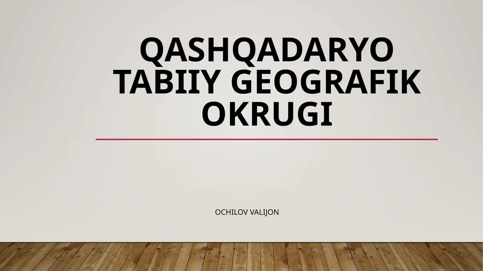 QASHQADARYO TABIIY GEOGRAFIK OKRUGI