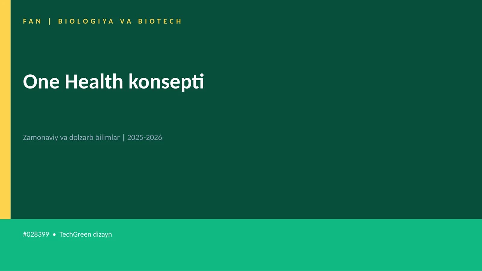 One Health konsepti
