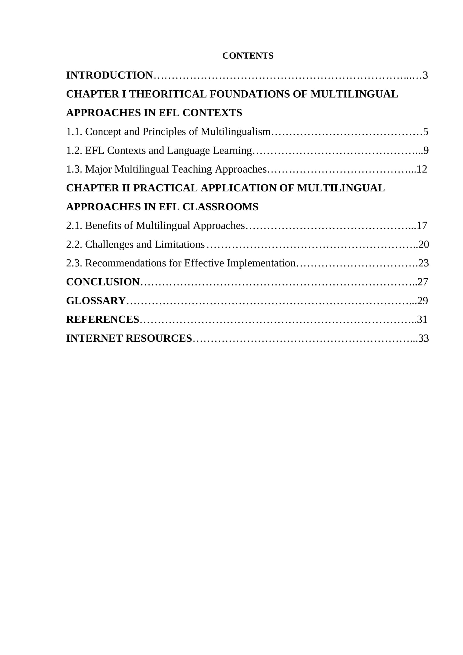 Multilingual approaches in EFL contexts