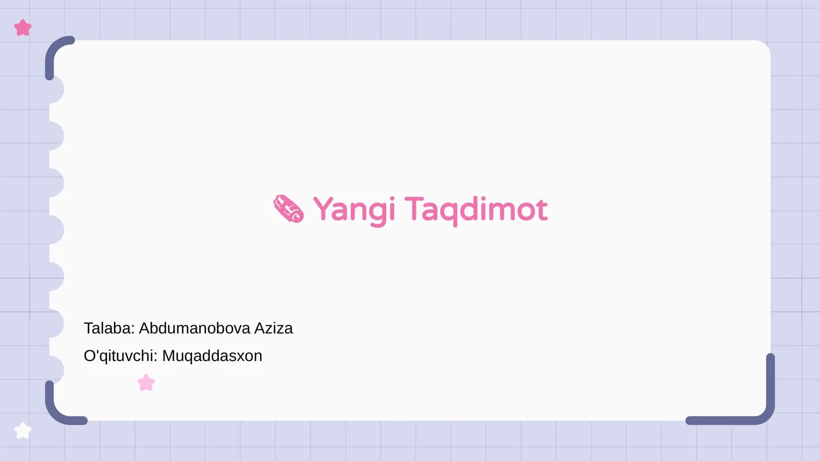 Yangi Taqdimot