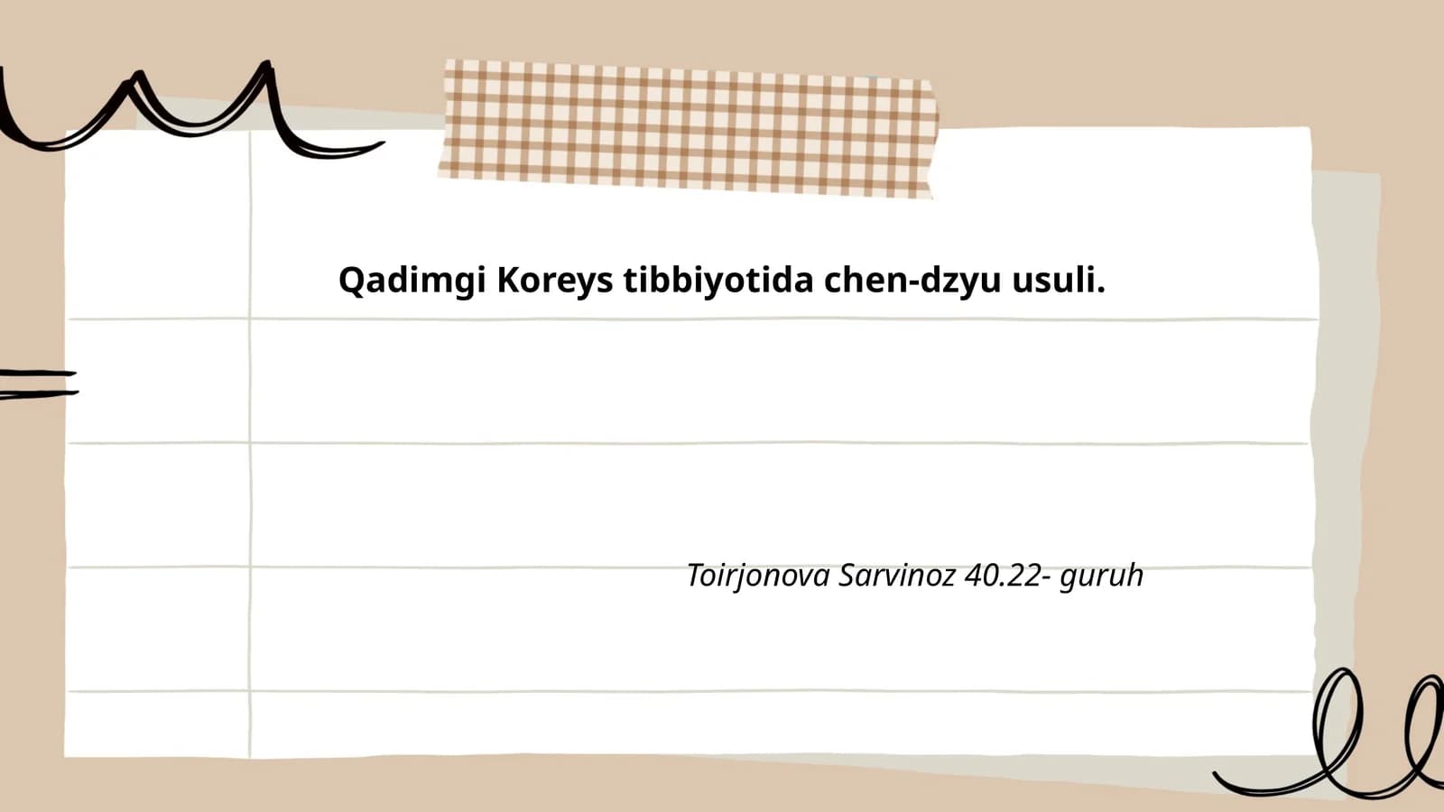 Qadimgi Koreys tibbiyotida chen-dzyu usuli