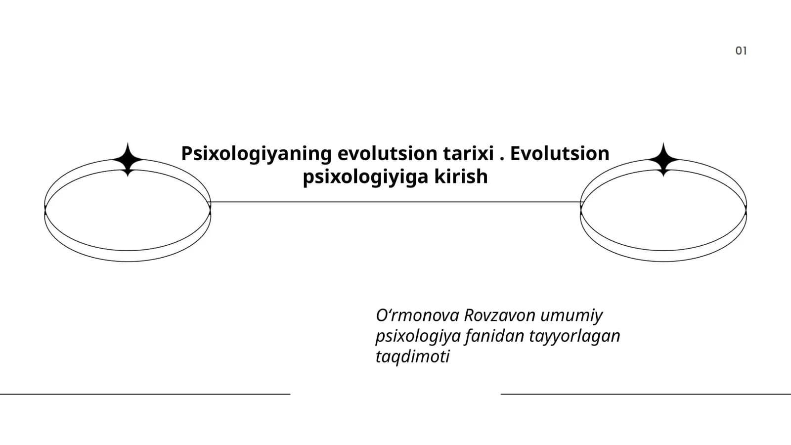Psixologiyaning evolutsion tarixi. Evolutsion psixologiyiga kirish
