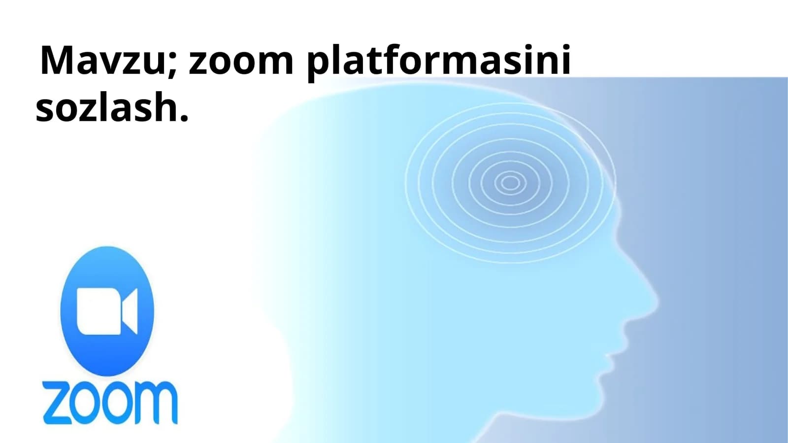 zoom  platformasini  sozlash