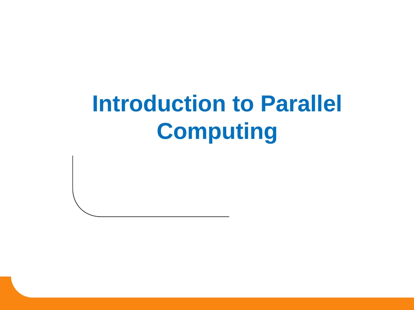 Parallel Computing