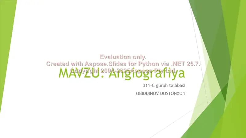Angiografiya
