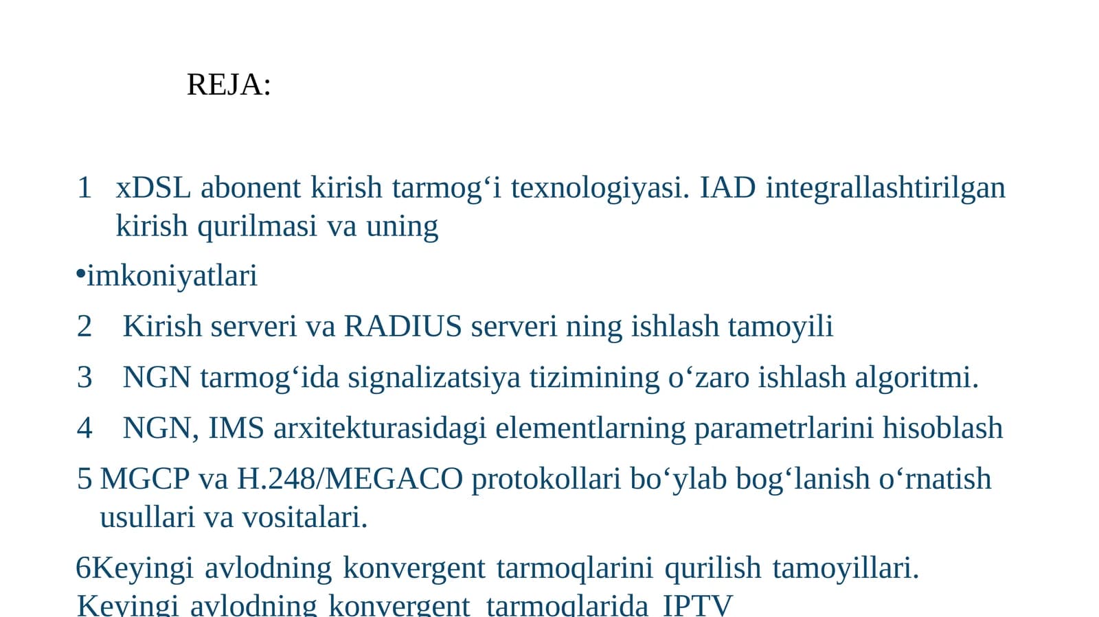 IAD integrallashtirilgan kirish qurilmasi va uning imkoniyatlari