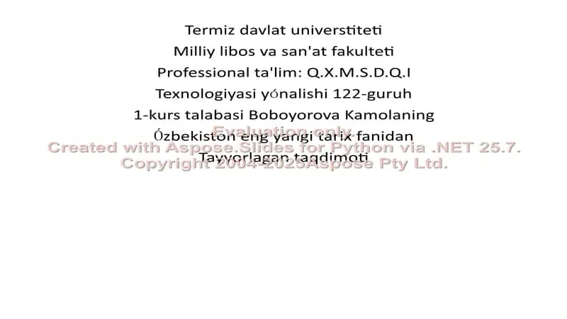O‘zbekiston Respublikasining Tashkil Topishi va Uning Tarixiy Ahamiyati