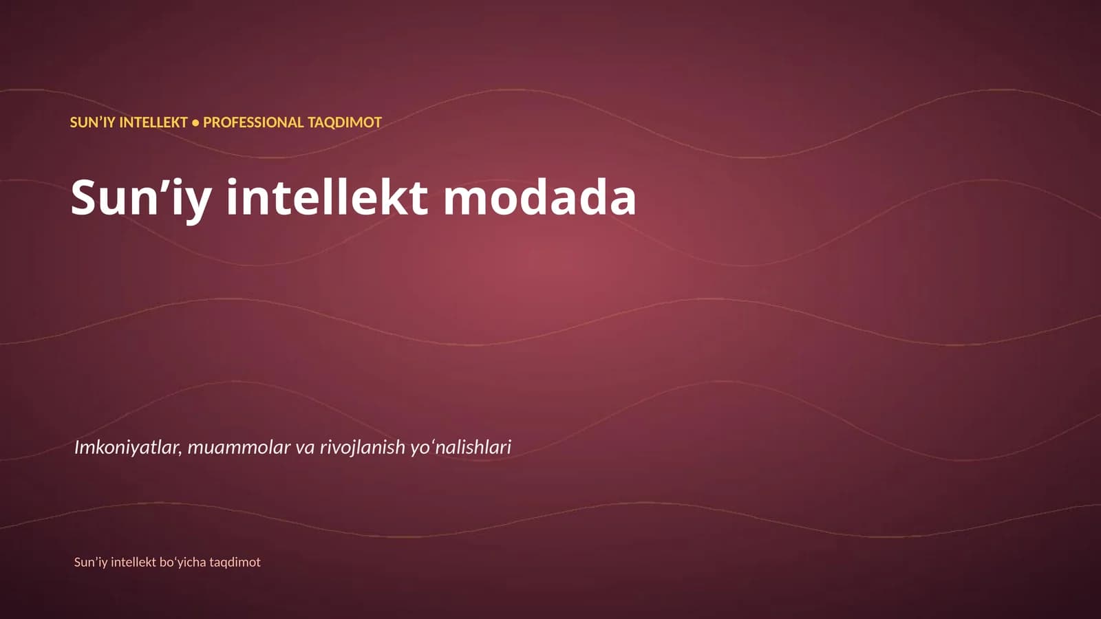 Sunʼiy intellekt modada