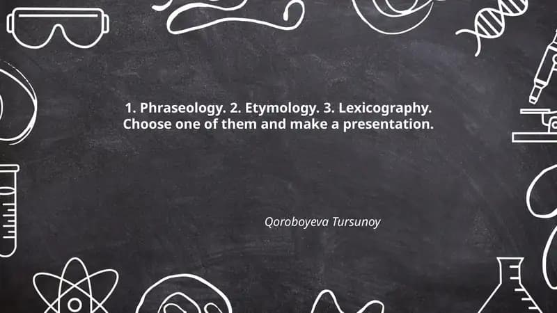 Introduction to Etymology: Methods and Sources