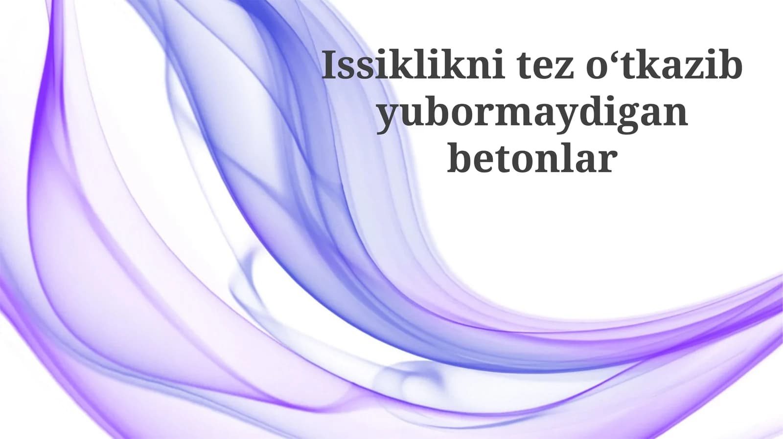 Yuqori Mustahkamlikdagi Qisqarmas Betonlarning Qo'llanilishi