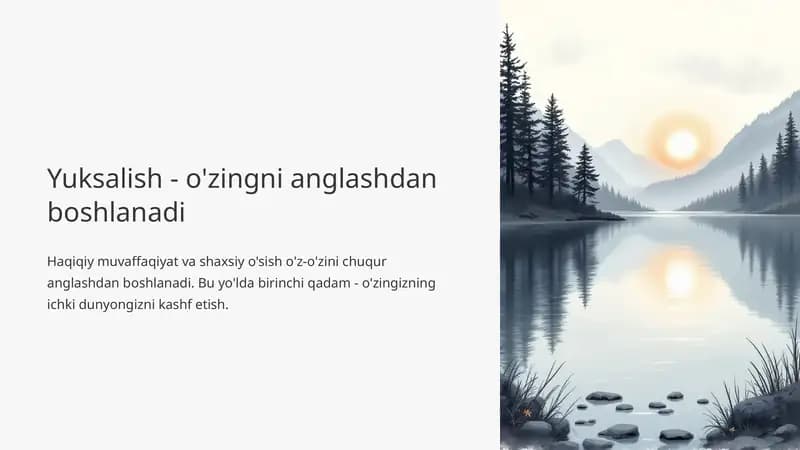 O'z-o'zini anglash