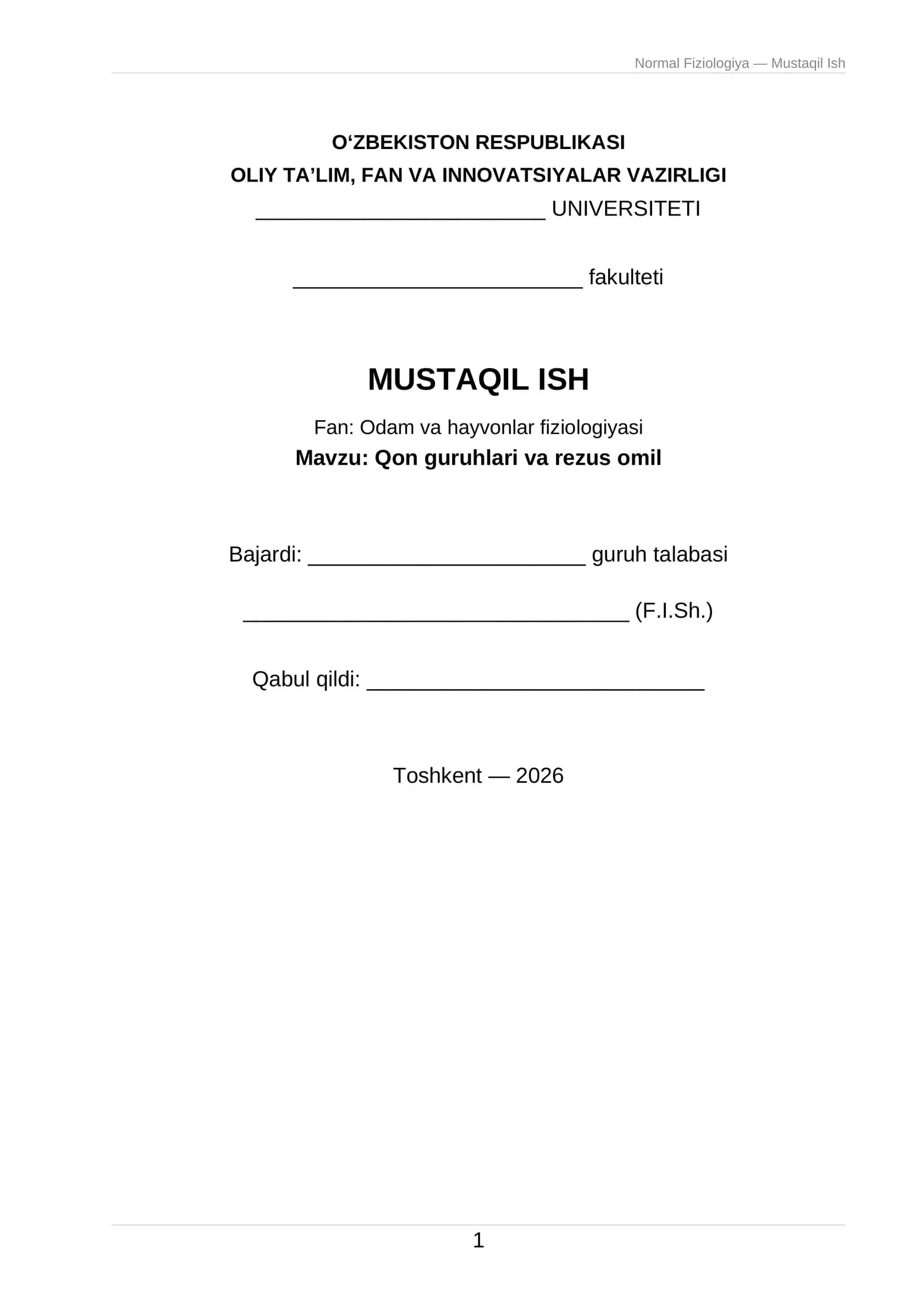 Qon guruhlari va rezus omil