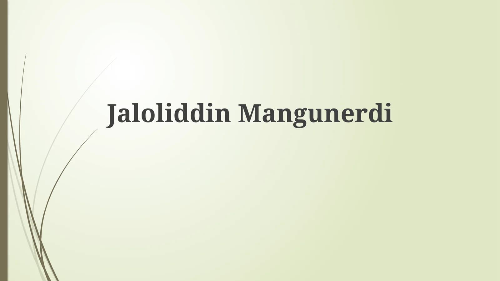 Jaloliddin Manguberdi