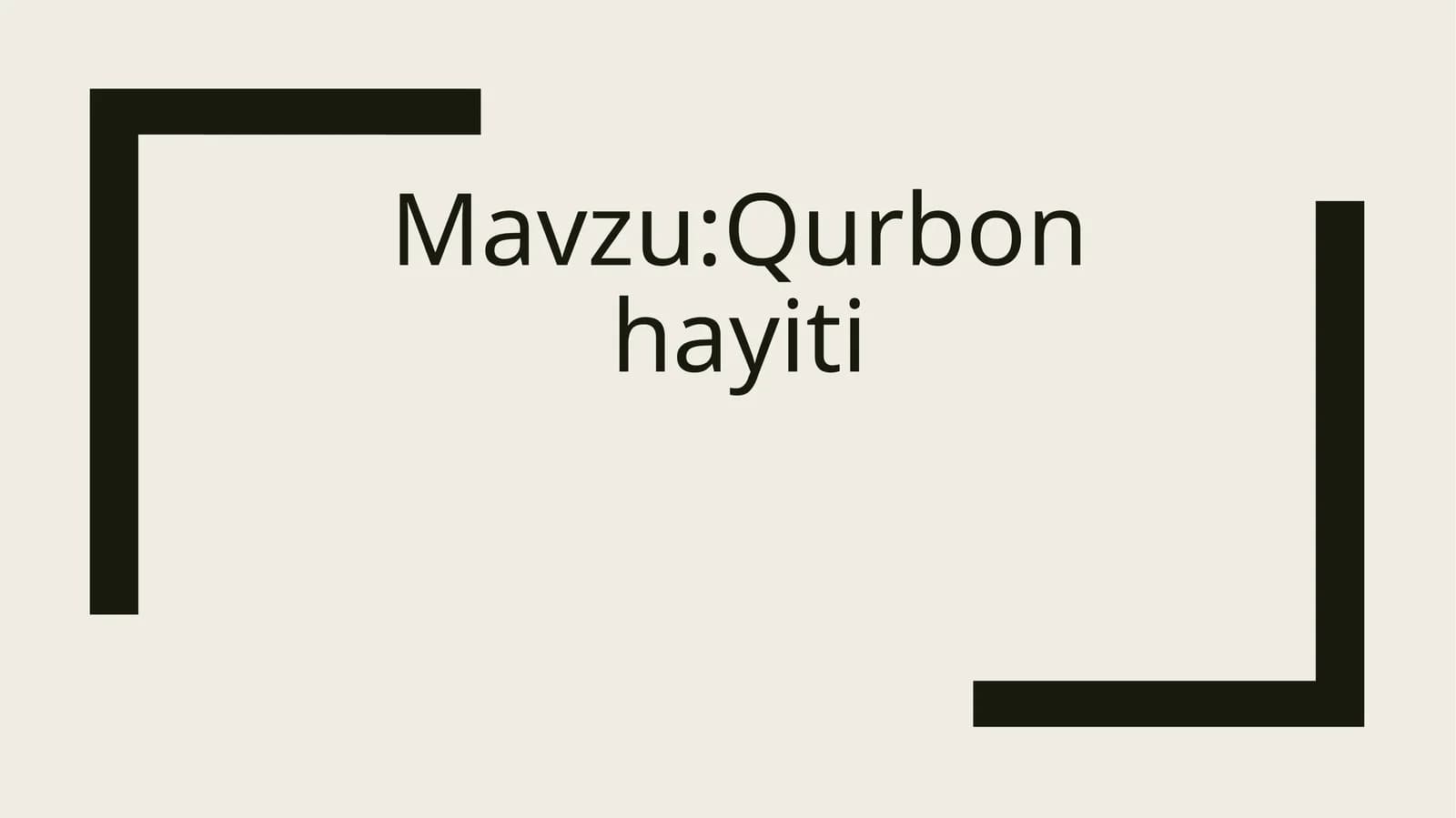 Qurbon hayiti