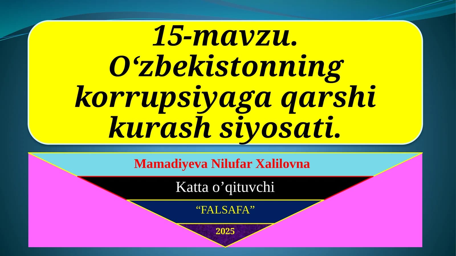 Oʻzbekistonda korrupsiyaga qarshi kurash
