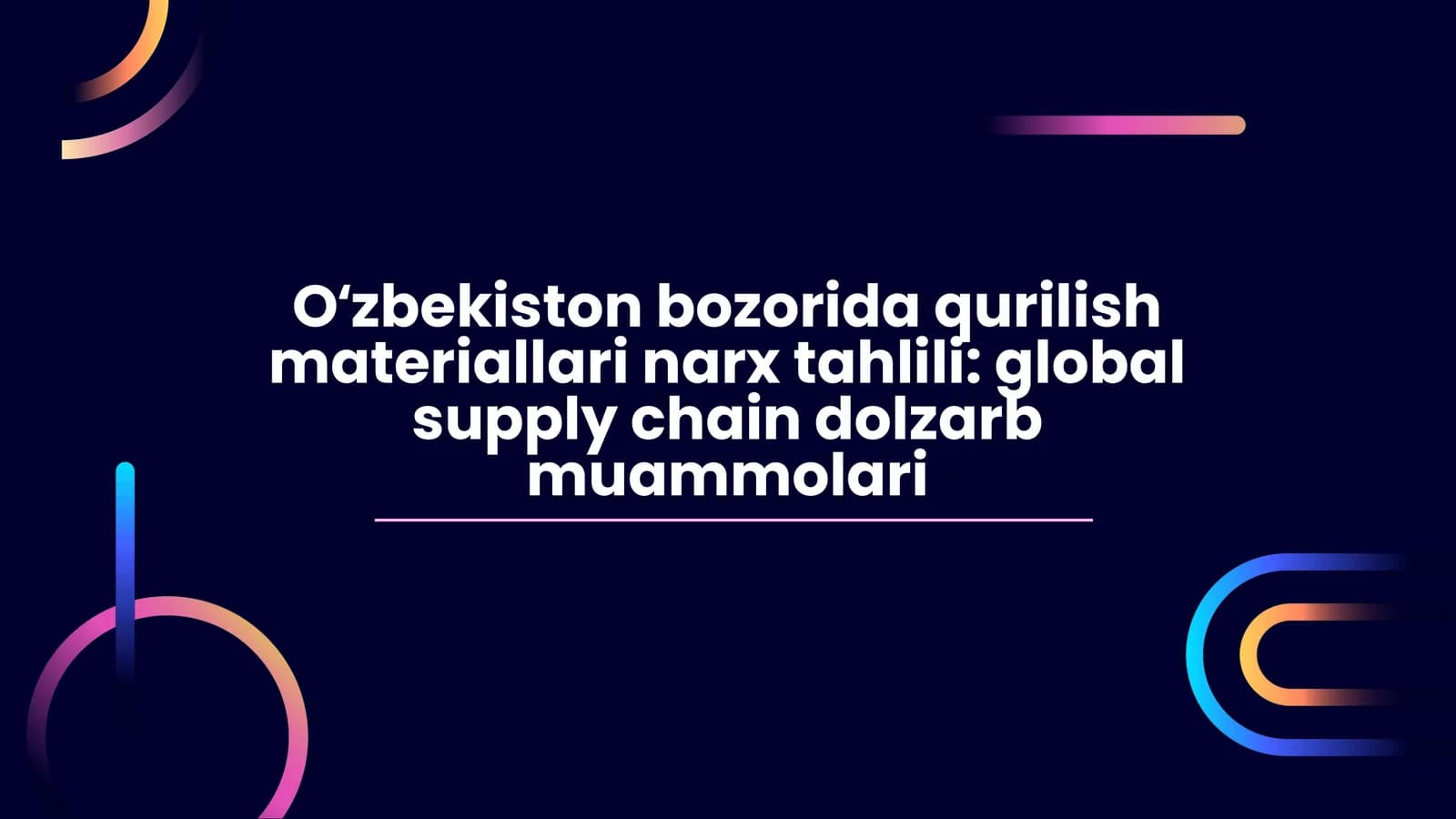 Qurilish Materiallari Narx Tahlili