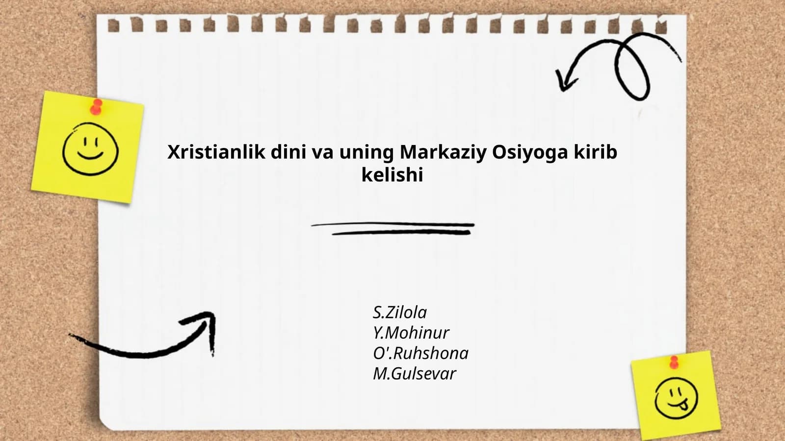 Xristianlik dini va uning Markaziy Osiyoga kirib kelishi