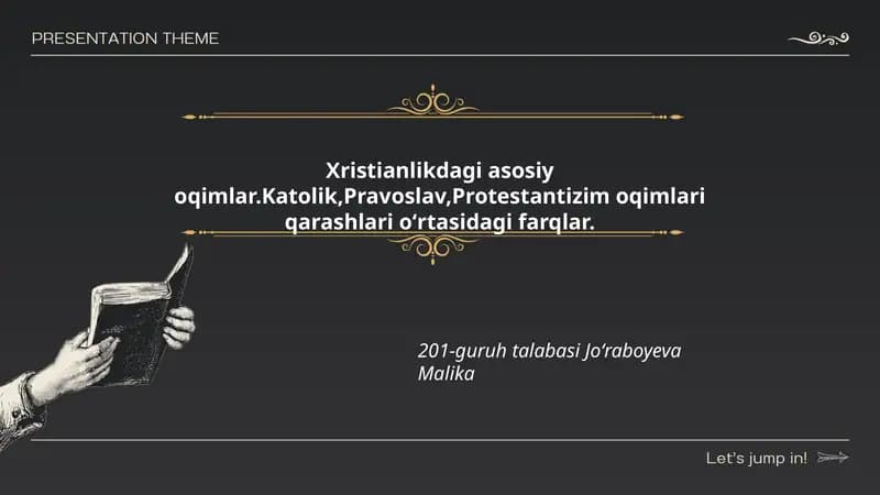 Xristianlikdagi asosiy oqimlar