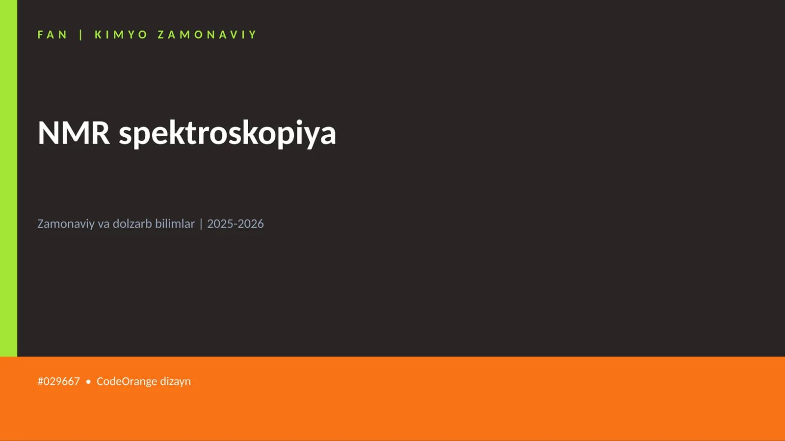 NMR spektroskopiya
