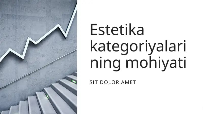 Estetika kategoriyalarining mohiyati