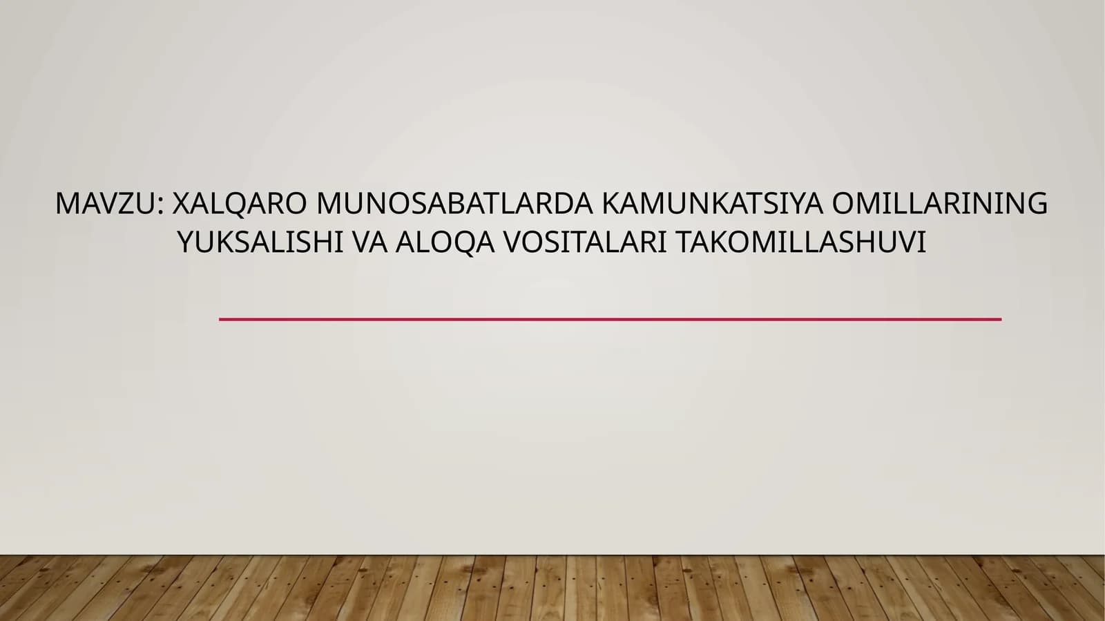 Xalqaromunosabatlarda kamunkatsiya omillarining yuksalishi va aloqa vositalari takomillashuvi