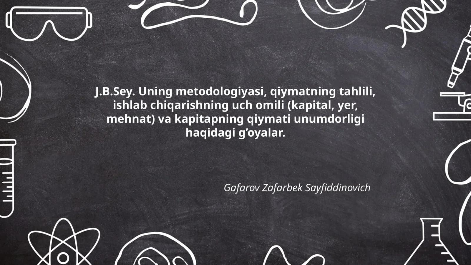 Uning metodologiyasi, qiymatning tahlili
