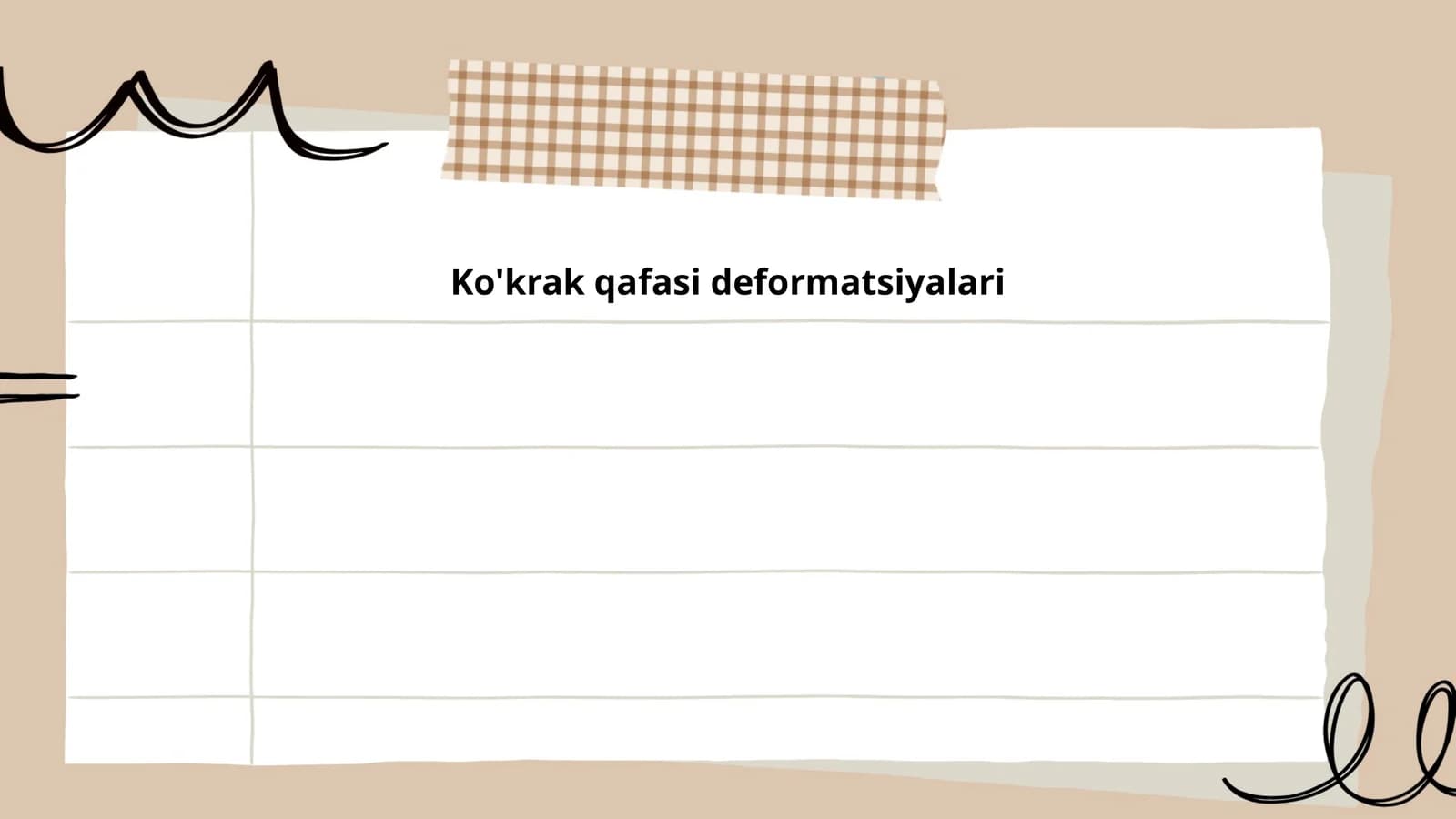 Ko'krak qafasi deformatsiyalari