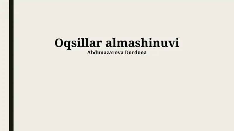 Oqsillar almashinuvi