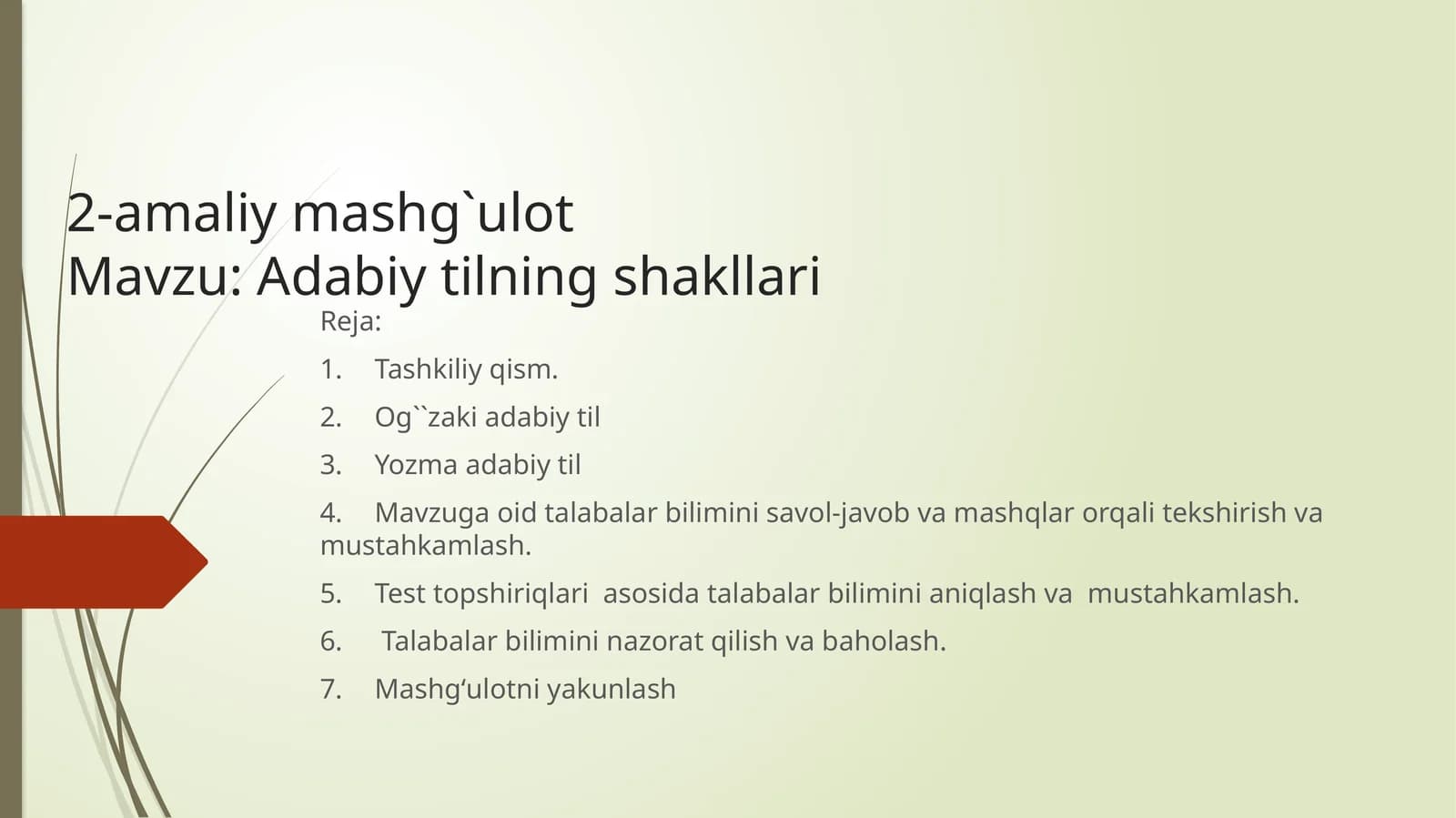 Adabiytilningshakllari