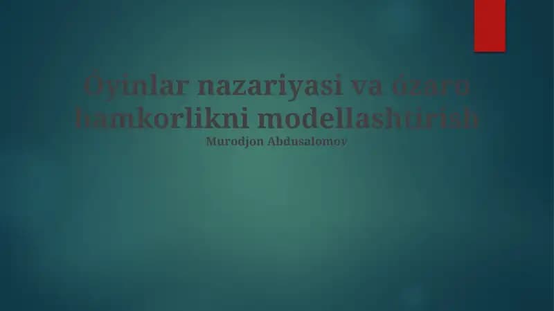 Nash muvozanati