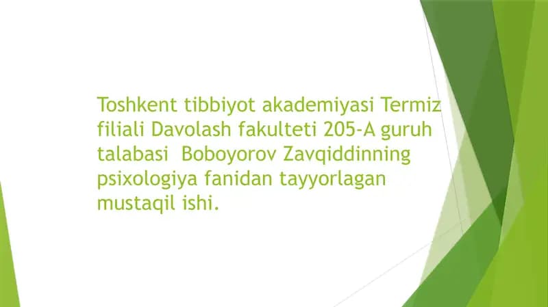 Rivojlanishning yoshga va individual xususiyatlariga oid tadqiqotlar tahlili