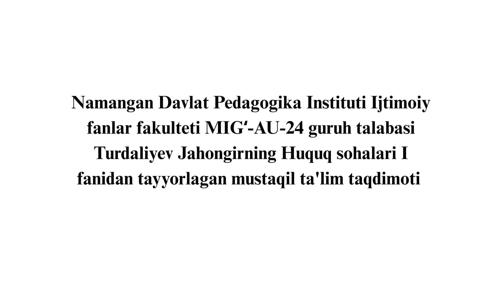 Ma'muriy jarayon