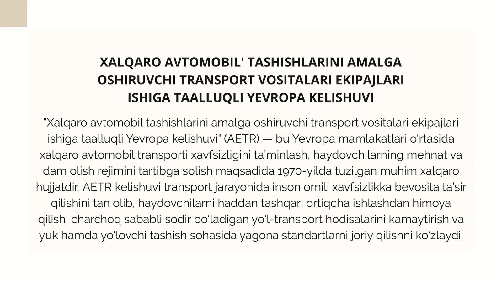 Yevropa kelishuvi (AETR)