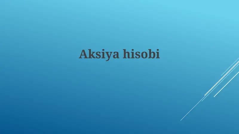 Aksiyahisobi